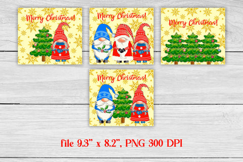 Christmas gnome tumbler sublimation | Christmas gnome PNG Sublimation Svetana Studio 