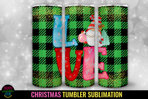 Christmas Gnome Tumbler Sublimation I 20 Oz Tumbler Holidays Sublimation Happy Printables Club 