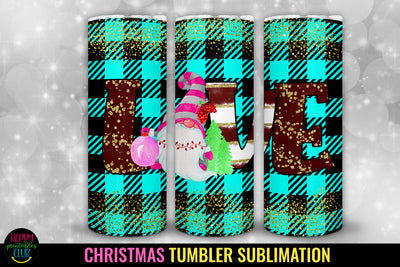 Christmas Gnome Tumbler Sublimation I 20 Oz Tumbler Holidays Sublimation Happy Printables Club 