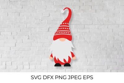 Christmas gnome. Valentines gnome. Cute Nordic character SVG LaBelezoka 