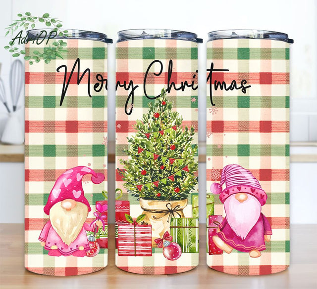 Christmas Gnomes 20oz Tumbler Png Design, Merry Christmas Clipart, Christmas Gnome Tumbler Png, Happy New Year Png, Digital Download Sublimation AdriOP 