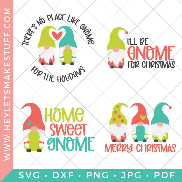 Christmas Gnomes Bundle SVG Hey Let's Make Stuff 