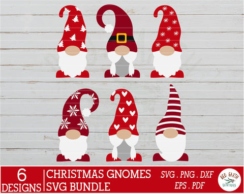 Christmas gnomes bundle,Scandi gnome in SVG,PNG,DXF,PDF,EPS SVG Redearth and gumtrees 