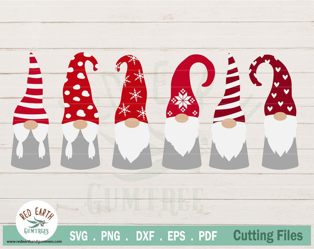 Christmas gnomes bundle,Scandi gnome in SVG,PNG,DXF,PDF,EPS SVG Redearth and gumtrees 