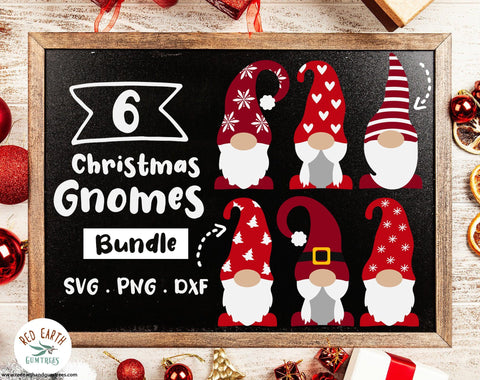 Christmas gnomes bundle,Scandi gnome in SVG,PNG,DXF,PDF,EPS SVG Redearth and gumtrees 