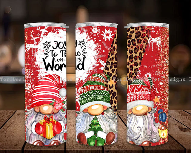 Christmas Gnomes, Christmas Seamless Sublimation, Designs Downloads, Christmas Gnomes Skinny Tumbler Design Sublimation ToriDesigns 