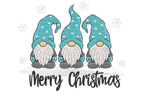 Christmas Gnomes Embroidery Design, 3 Gnomes Machine Embroidery Design,Holiday Embroidery Designs, 4 sizes, Instant Download Inactive SVG ArtEMByNatalia 