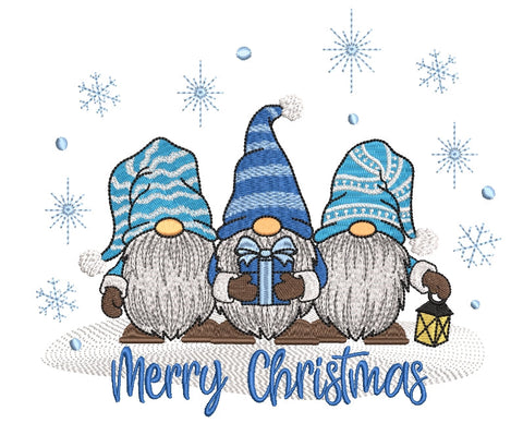 Christmas Gnomes embroidery design, 4 sizes. Embroidery/Applique DESIGNS ArtEMByNatalia 