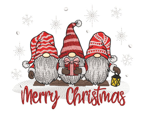 Christmas Gnomes embroidery design, 4 sizes. Embroidery/Applique DESIGNS ArtEMByNatalia 