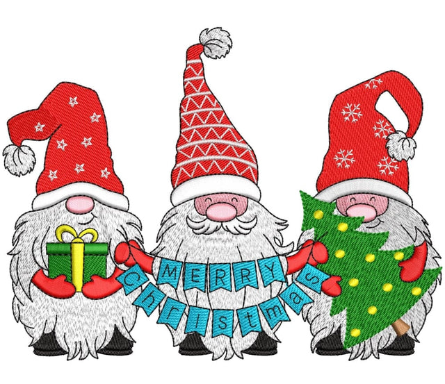 Christmas Gnomes embroidery design, 4 sizes. Embroidery/Applique DESIGNS ArtEMByNatalia 