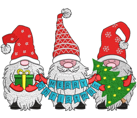 Christmas Gnomes embroidery design, 4 sizes. Embroidery/Applique DESIGNS ArtEMByNatalia 