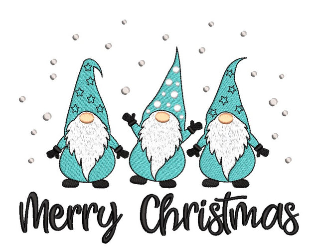 Christmas Gnomes Embroidery Design, 4 sizes, Instant Download Embroidery/Applique DESIGNS Nino Nadaraia 