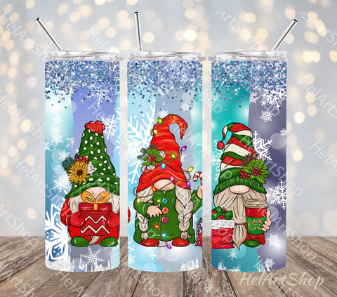Christmas Gnomes PNG | Winter Sublimation Tumbler Sublimation _HelArtShop_ 