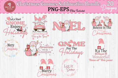 Christmas Gnomes Sublimation Bundle Sublimation jacpot007 