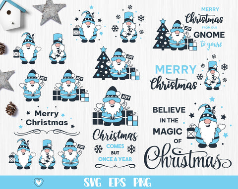 Christmas gnomes svg Bundle, Christmas quotes svg, png files SVG Pretty Meerkat 