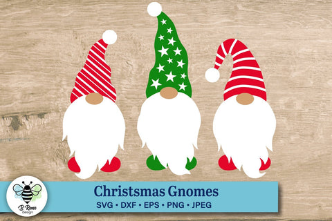 Christmas Gnomes SVG | Decorative Holiday Gnomes SVG B Renee Design 