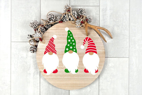 Christmas Gnomes SVG | Decorative Holiday Gnomes SVG B Renee Design 