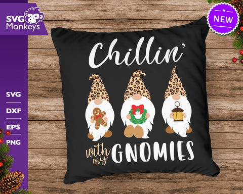 Christmas Gnomes Svg, Gepard Print Svg, Chillin' With My Gnomies Svg SVG SvgMonkeys 