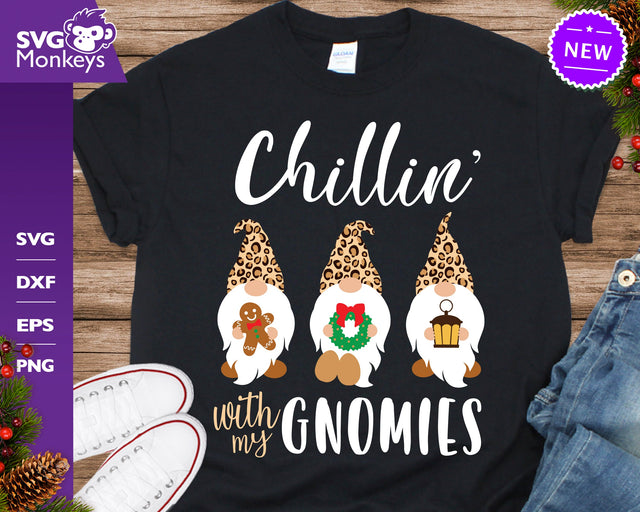 Christmas Gnomes Svg, Gepard Print Svg, Chillin' With My Gnomies Svg SVG SvgMonkeys 