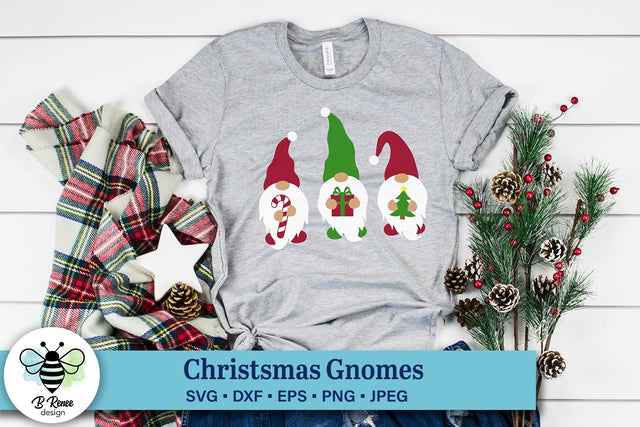 Christmas Gnomes SVG | Holiday Gnomes SVG B Renee Design 