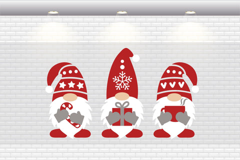 Christmas Gnomes - SVG, PNG, DXF, EPS SVG Elsie Loves Design 