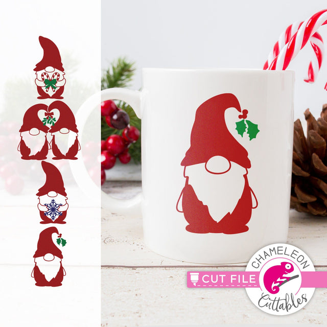 Christmas gnomes svg png dxf SVG Chameleon Cuttables 