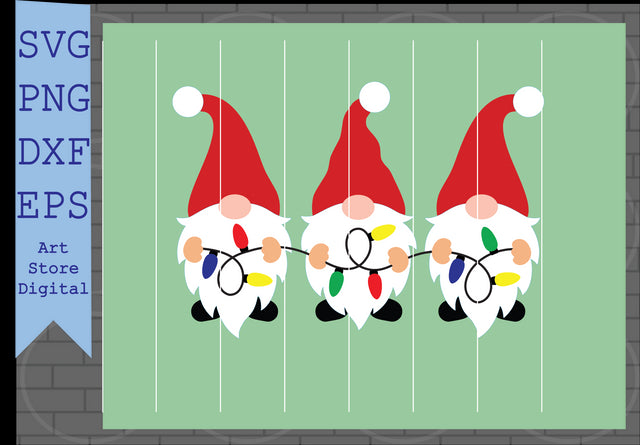 Christmas Gnomes Svg, Xmas Gnomes Svg, Christmas Svg, Cute Gnomies Svg, Buffalo Plaid Svg, Png, Dxf, Eps Cut Files SVG Artstoredigital 