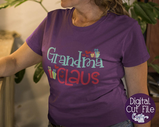 Christmas - Grandma Claus Svg SVG Crafty Mama Studios 