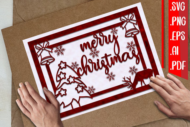 Christmas Greeting cards 2 svg eps ai png pdf SVG zafrans studio 