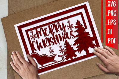 Christmas Greeting cards 3 svg eps ai png pdf SVG zafrans studio 