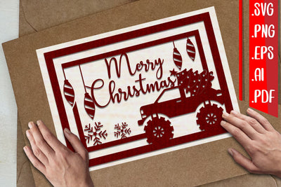 Christmas Greeting cards 5 svg eps ai png pdf SVG zafrans studio 