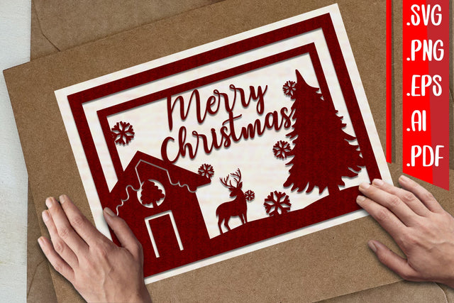 Christmas Greeting cards 9 svg eps ai png pdf SVG zafrans studio 