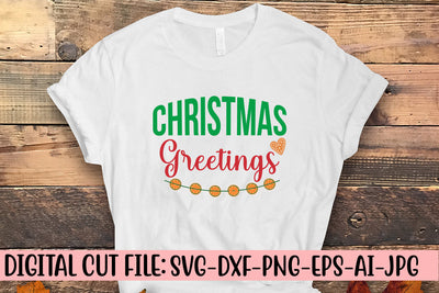 Christmas Greetings SVG Design SVG Syaman 
