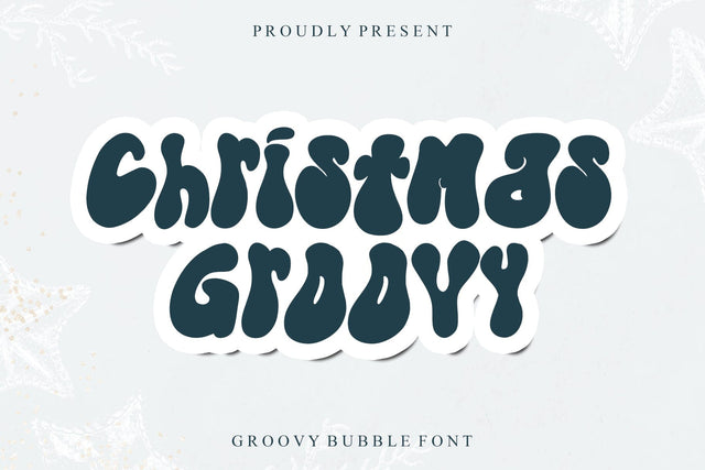 Christmas Groovy Font Afandi Studio 
