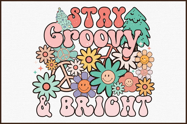 Christmas Groovy PNG Sublimation Sublimation designartist 