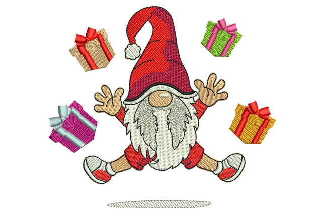 Christmas Happy Gnome Embroidery Designs, Christmas Decor Embroidery/Applique DESIGNS NextEmbroidery 