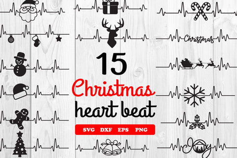 christmas heart beat SVG dadan_pm 