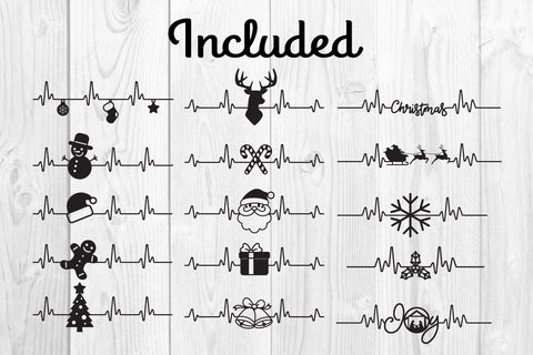 christmas heart beat SVG dadan_pm 