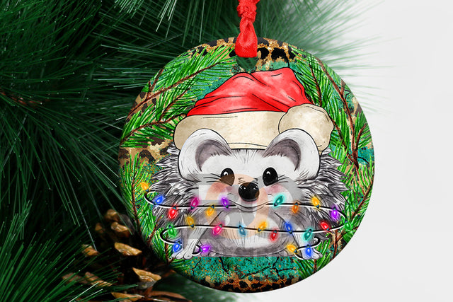 Christmas Hedgehog Ornament Png Sublimation Design, Christmas Ornament Png, Merry Christmas Png,Christmas Hedgehog Ornament,Digital Download Sublimation BOO-design 