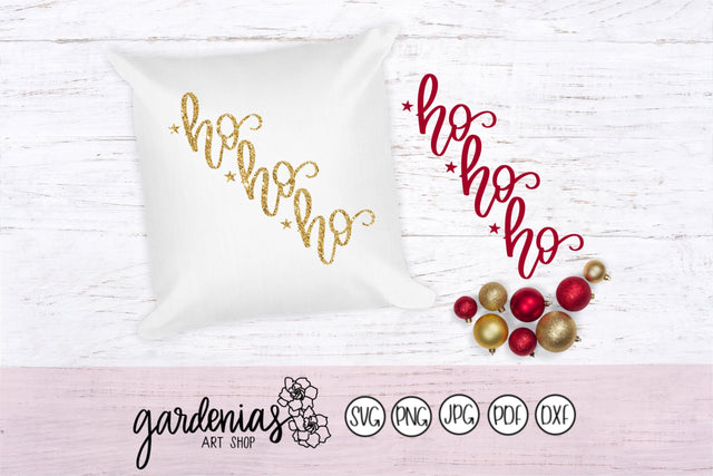 Christmas Ho Ho Ho SVG Gardenias Art Shop 