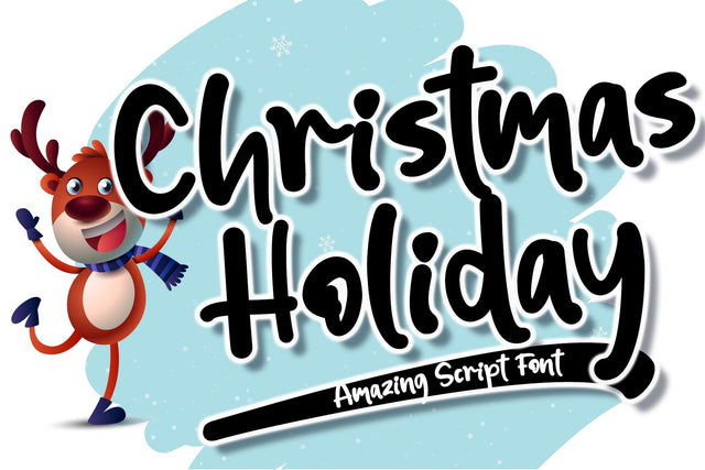 Christmas Holiday Font Stefani Letter 