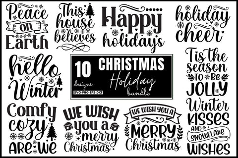 Christmas Holiday SVG bundle SVG DESIGNISTIC 