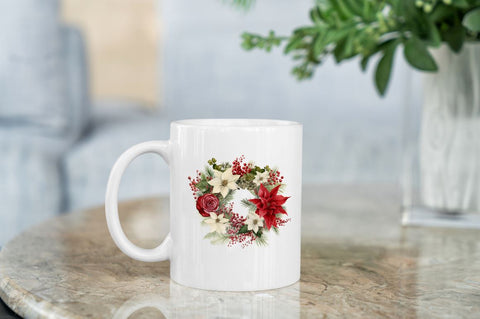 Christmas Holiday Wreath Clipart Bundle Sublimation Regulrcrative 