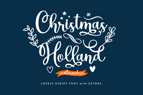Christmas Holland Font ahweproject 