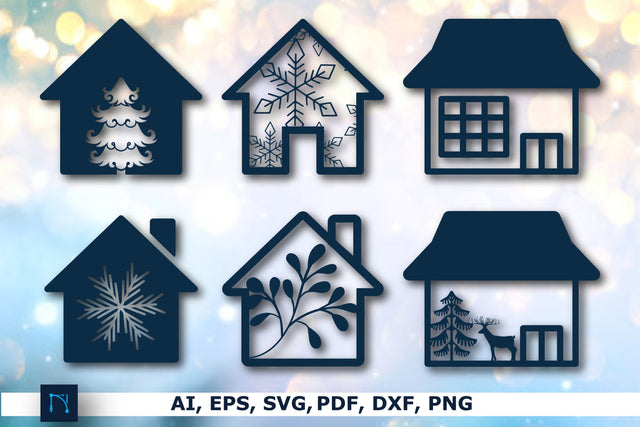 Christmas home paper cut SVG bundle SVG MD JOYNAL ABDIN 