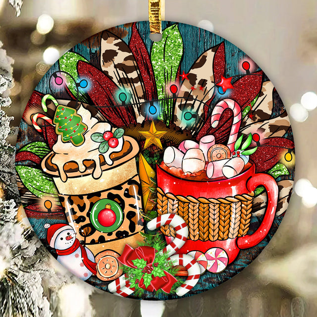 Christmas Hot Chocolate And Chocolate Ornament Png, Sublimation Design, Christmas Png, Candies Png, Hot Chocolate Ornament Png, Digital Download Sublimation CaldwellArt 