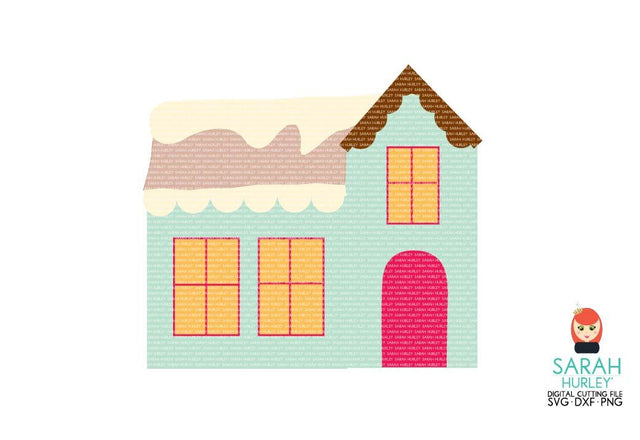 Christmas House SVG Sarah Hurley 