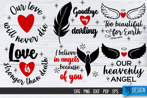 Christmas in Heaven SVG Bundle | Christmas Memorial SVG SVG Fly Design 
