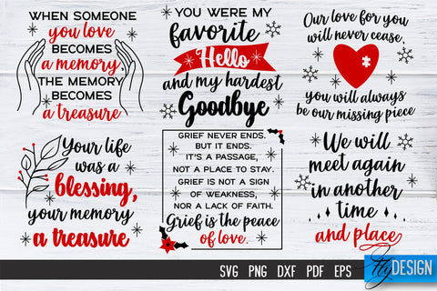 Christmas in Heaven SVG Bundle | Christmas Memorial SVG SVG Fly Design 