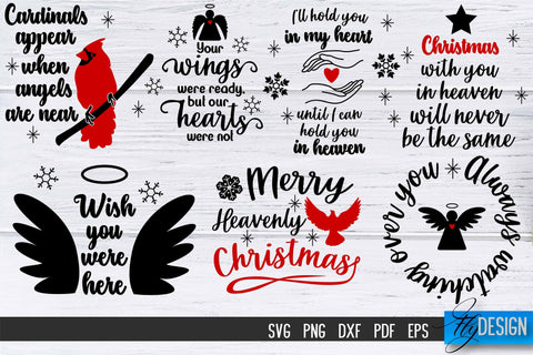 Christmas In Heaven Svg Bundle 